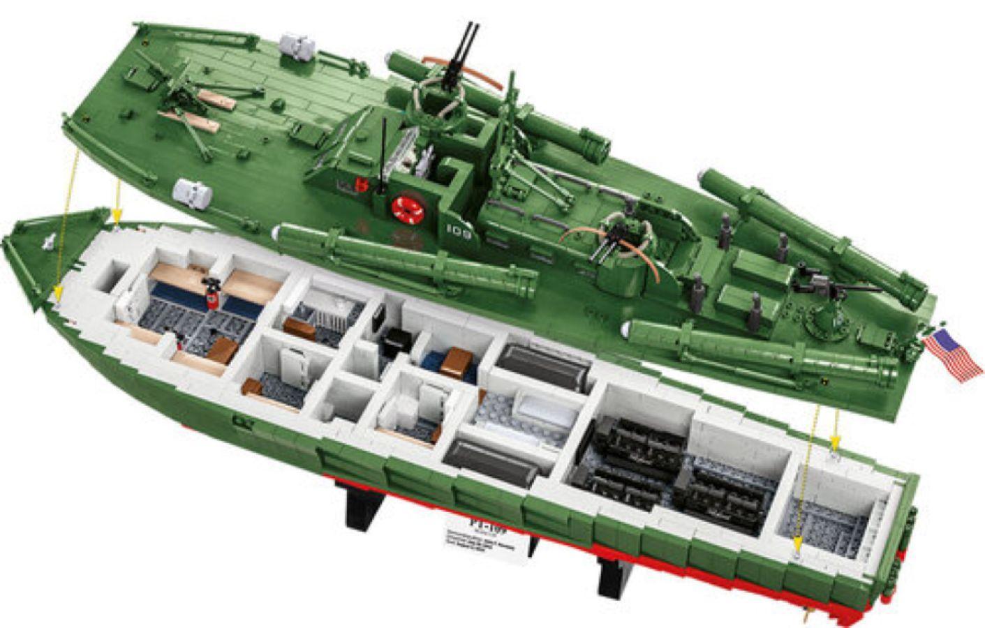 COB4825 World War II - Patrol Torpedo Boat PT-1 (3640 pieces) - Cobi - Titan Pop Culture