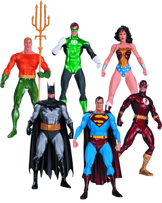 DCCJUN150332 Justice League (comics) - Action Figures 6-Pack (Alex Ross) - DC Comics - Titan Pop Culture