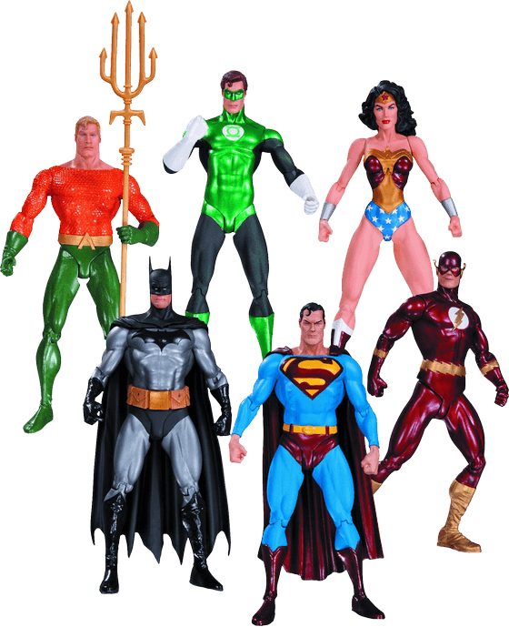 DCCJUN150332 Justice League (comics) - Action Figures 6-Pack (Alex Ross) - DC Comics - Titan Pop Culture