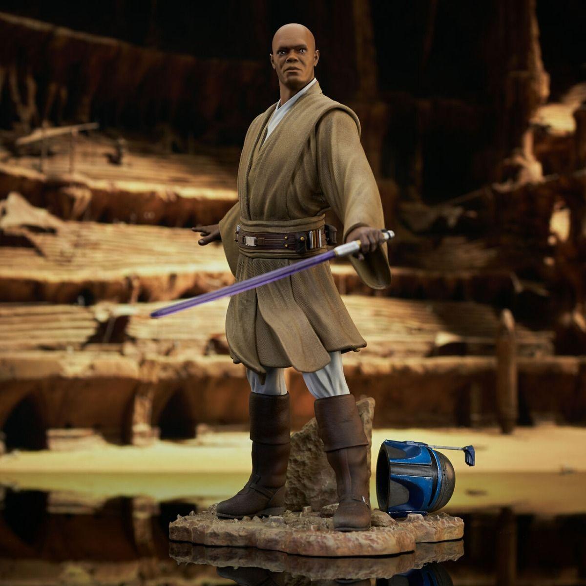 DSTAPR222242 Star Wars - Mace Windu Attack of the Clones Premier Statue - Diamond Select Toys - Titan Pop Culture