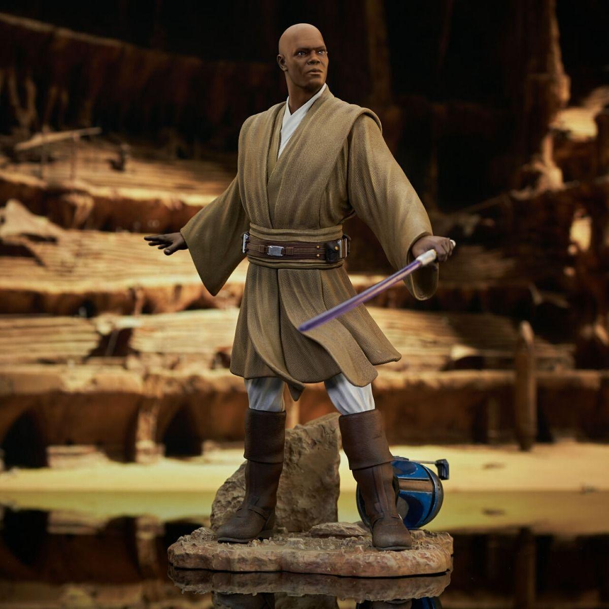 DSTAPR222242 Star Wars - Mace Windu Attack of the Clones Premier Statue - Diamond Select Toys - Titan Pop Culture