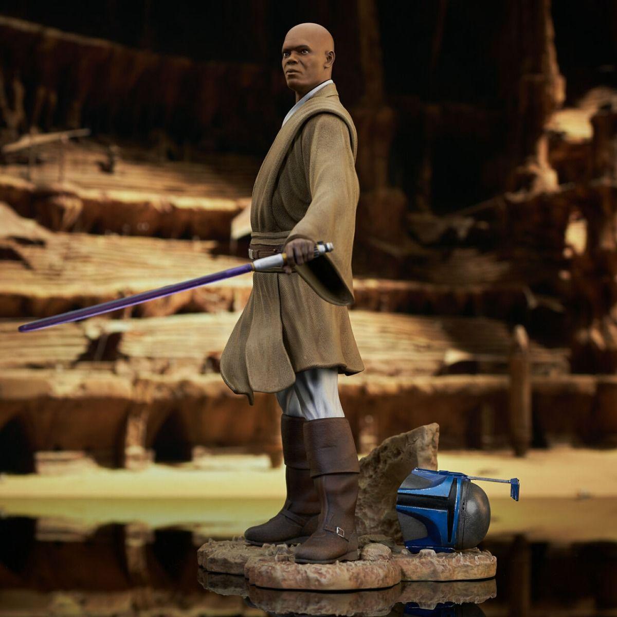 DSTAPR222242 Star Wars - Mace Windu Attack of the Clones Premier Statue - Diamond Select Toys - Titan Pop Culture