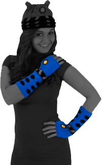 ELO431651 Doctor Who - Dalek Arm Warmers (Blue) - Elope - Titan Pop Culture