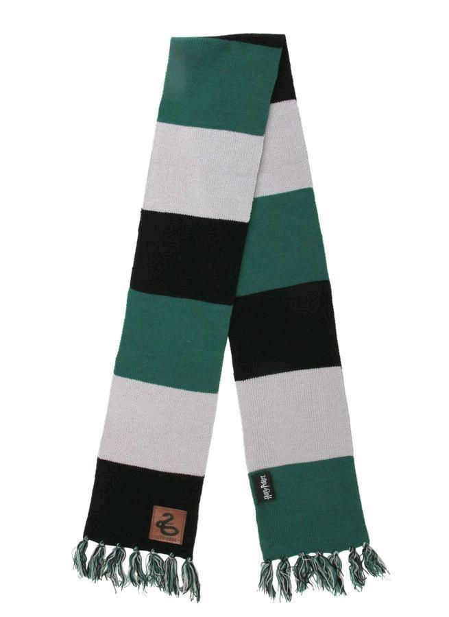 ELO440061 Harry Potter - Slytherin Patch Striped Scarf - Elope - Titan Pop Culture