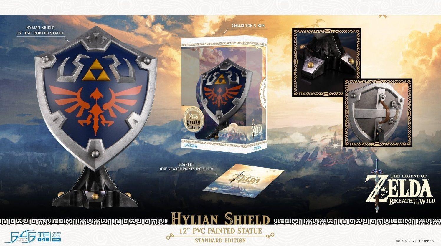 F4FBOTWHS The Legend of Zelda - Hylian Shield PVC Statue Standard Edition - First 4 Figures - Titan Pop Culture