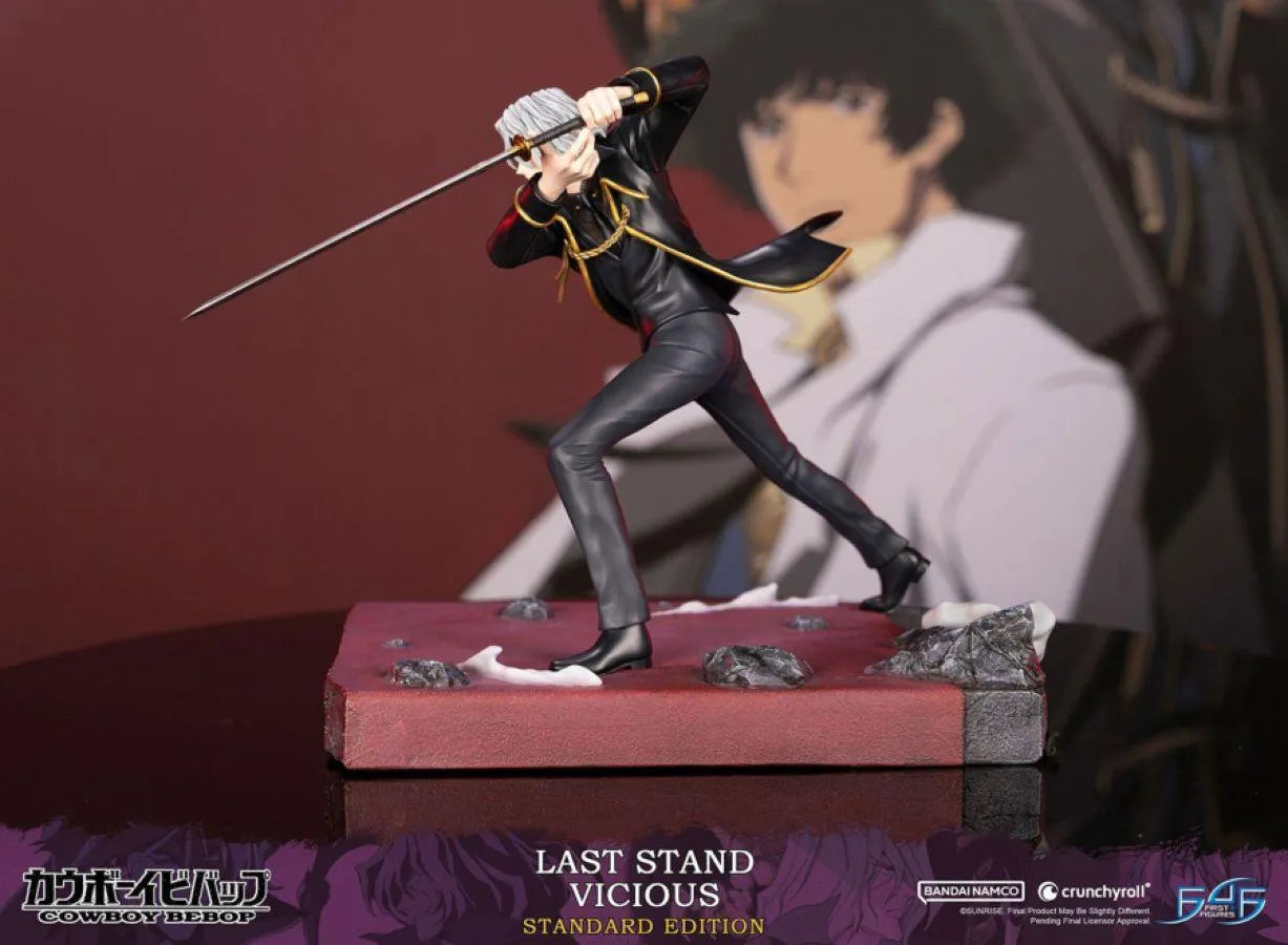 F4FCBLSVST Cowboy Bebop - Last Stand Vicious Statue - First 4 Figures - Titan Pop Culture