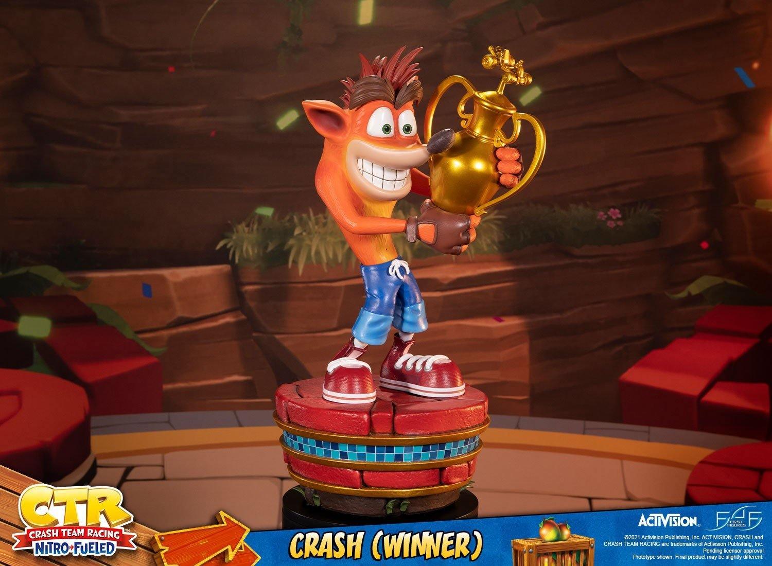 F4FCRASHWST Crast Bandicoot - Crash Team Racing Winner Statue - First 4 Figures - Titan Pop Culture