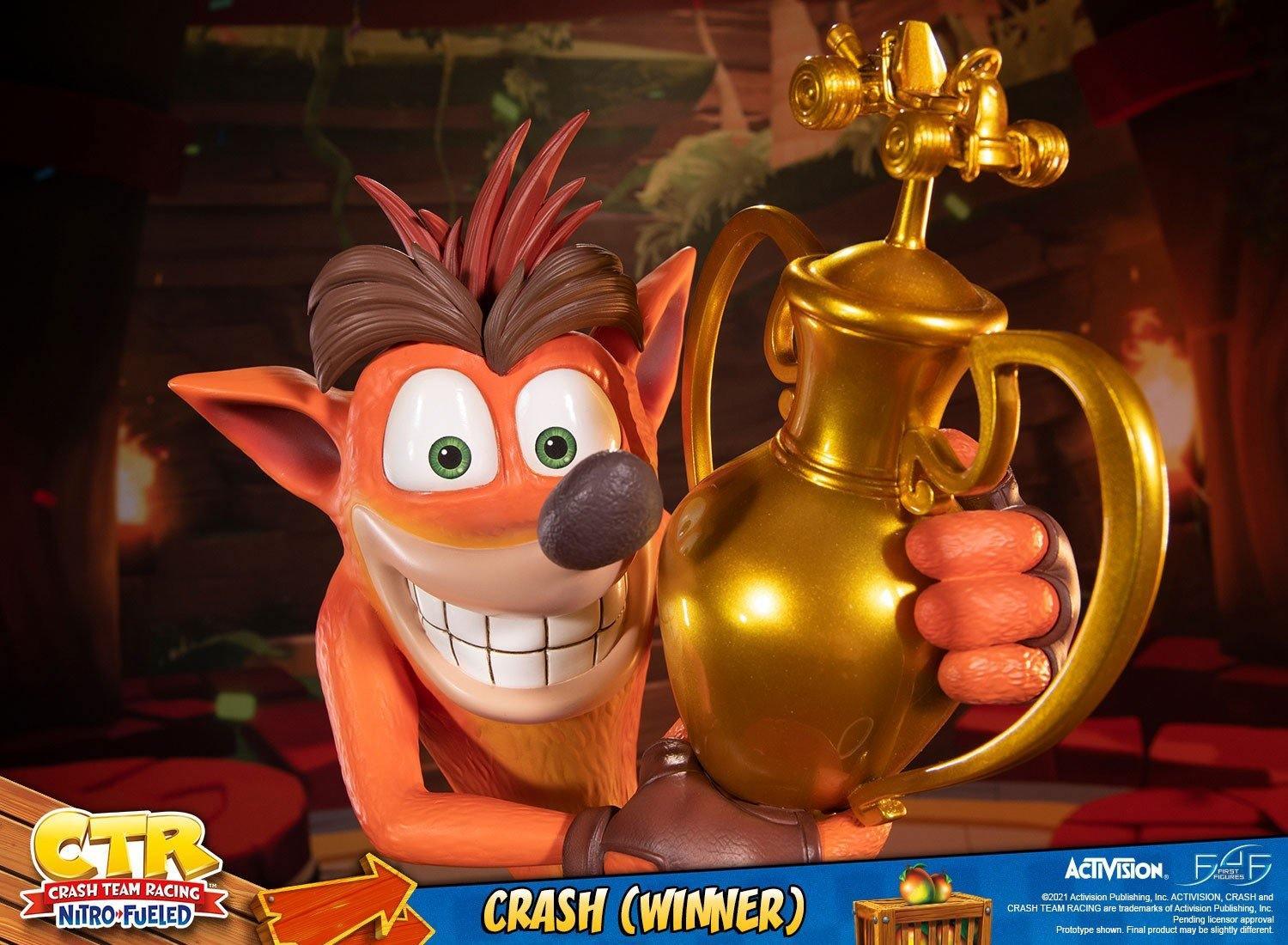 F4FCRASHWST Crast Bandicoot - Crash Team Racing Winner Statue - First 4 Figures - Titan Pop Culture