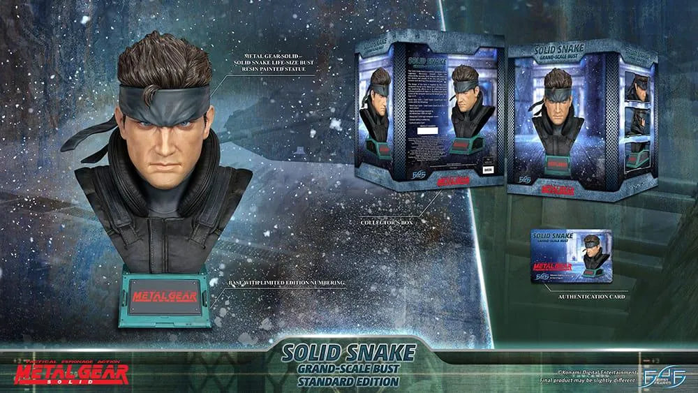 F4FMGSGBST Metal Gear Solid - Solid Snake Grand Scale Bust - First 4 Figures - Titan Pop Culture