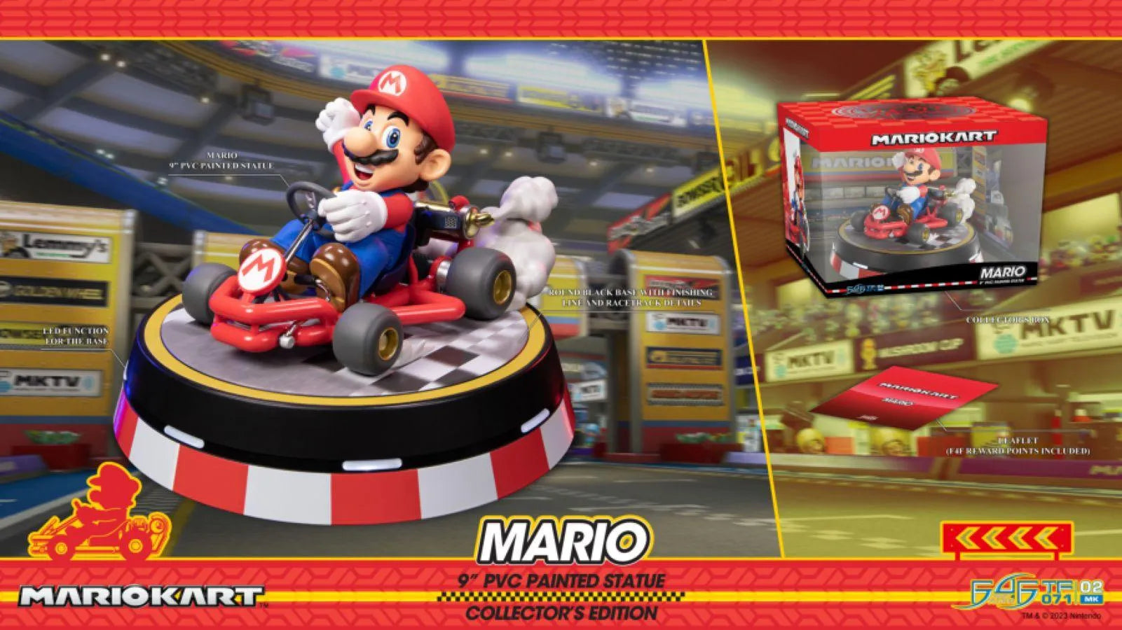 F4FMKARTCO Super Mario - Mario Kart PVC Statue (Collector's Edition) - First 4 Figures - Titan Pop Culture