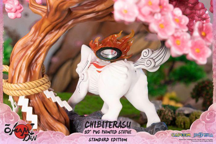 F4FOKACHST Okami - Akamiden Chibiterasu PVC Statue - First 4 Figures - Titan Pop Culture