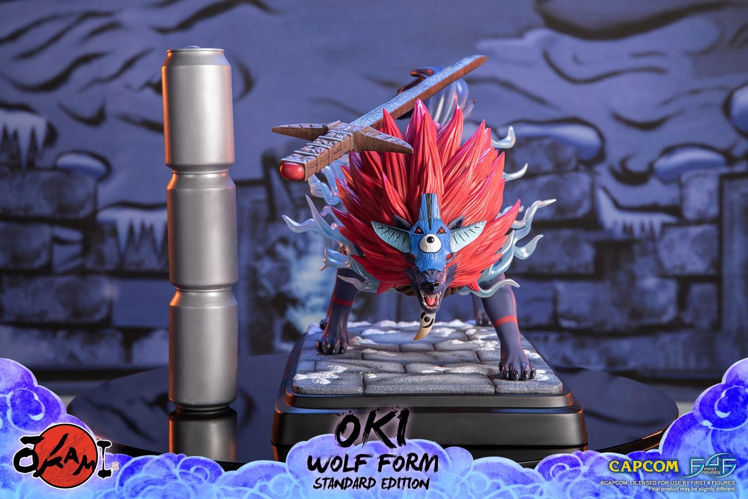 F4FOKOWRST Okami - Oki (Wolf Form) Statue - First 4 Figures - Titan Pop Culture