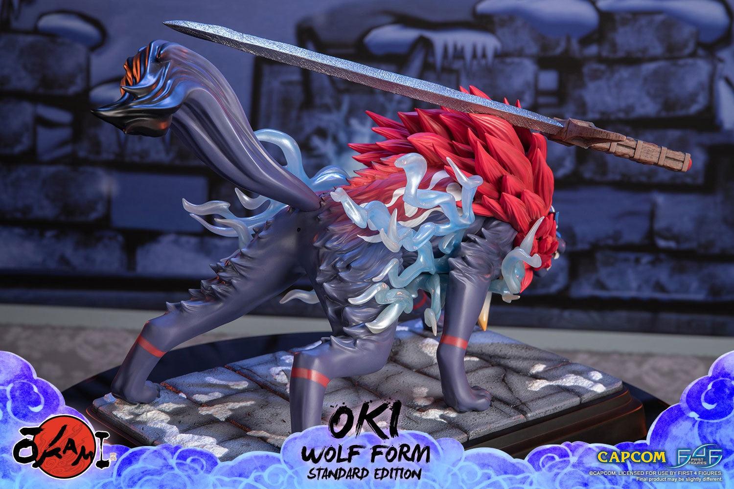 F4FOKOWRST Okami - Oki (Wolf Form) Statue - First 4 Figures - Titan Pop Culture