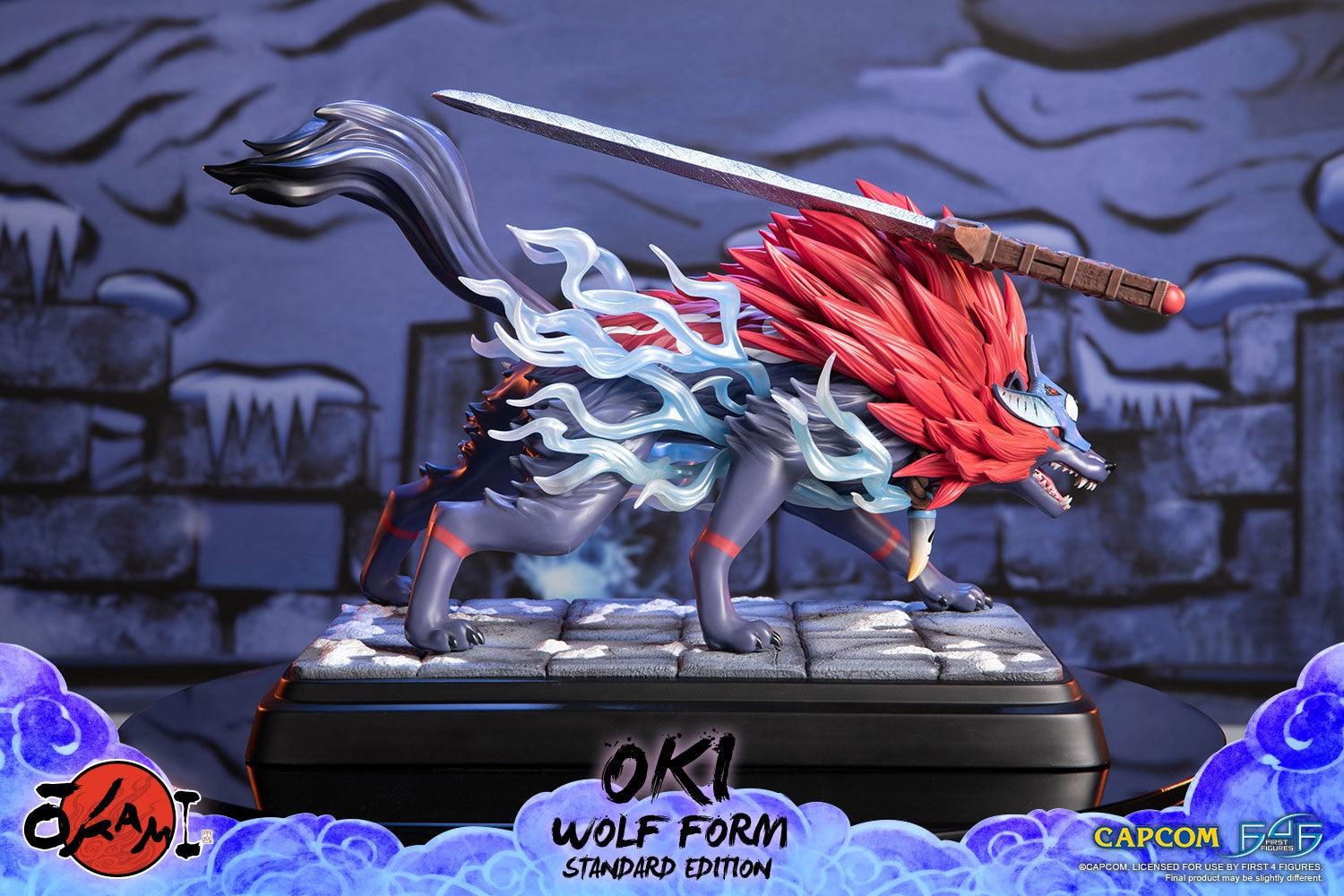 F4FOKOWRST Okami - Oki (Wolf Form) Statue - First 4 Figures - Titan Pop Culture