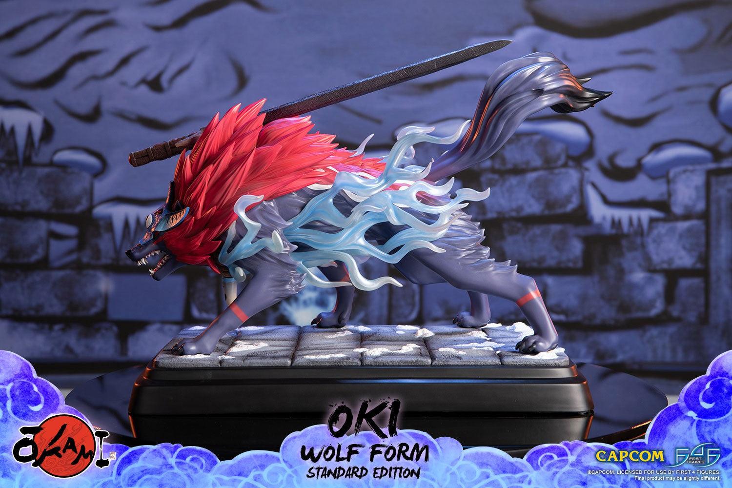F4FOKOWRST Okami - Oki (Wolf Form) Statue - First 4 Figures - Titan Pop Culture