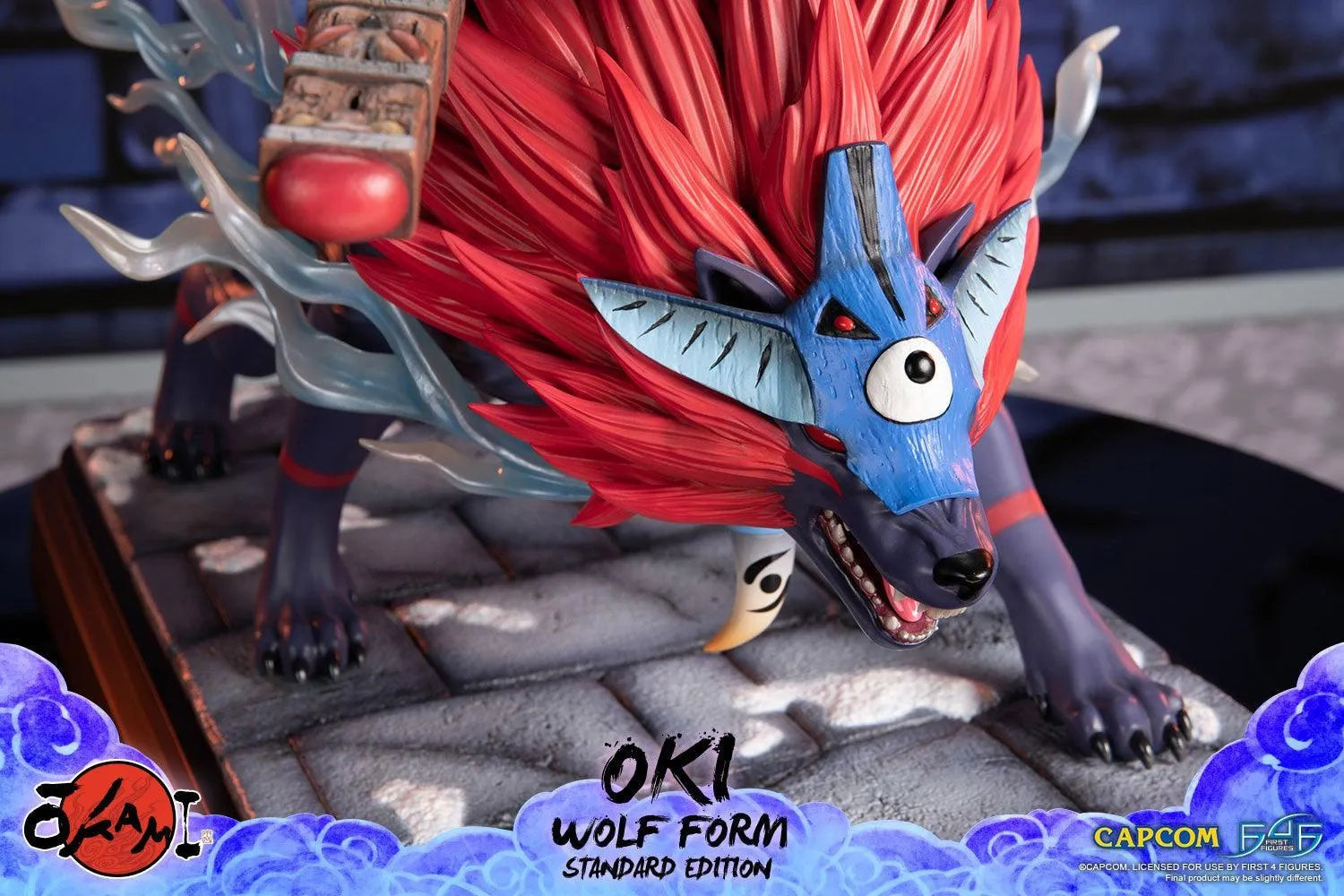 F4FOKOWRST Okami - Oki (Wolf Form) Statue - First 4 Figures - Titan Pop Culture