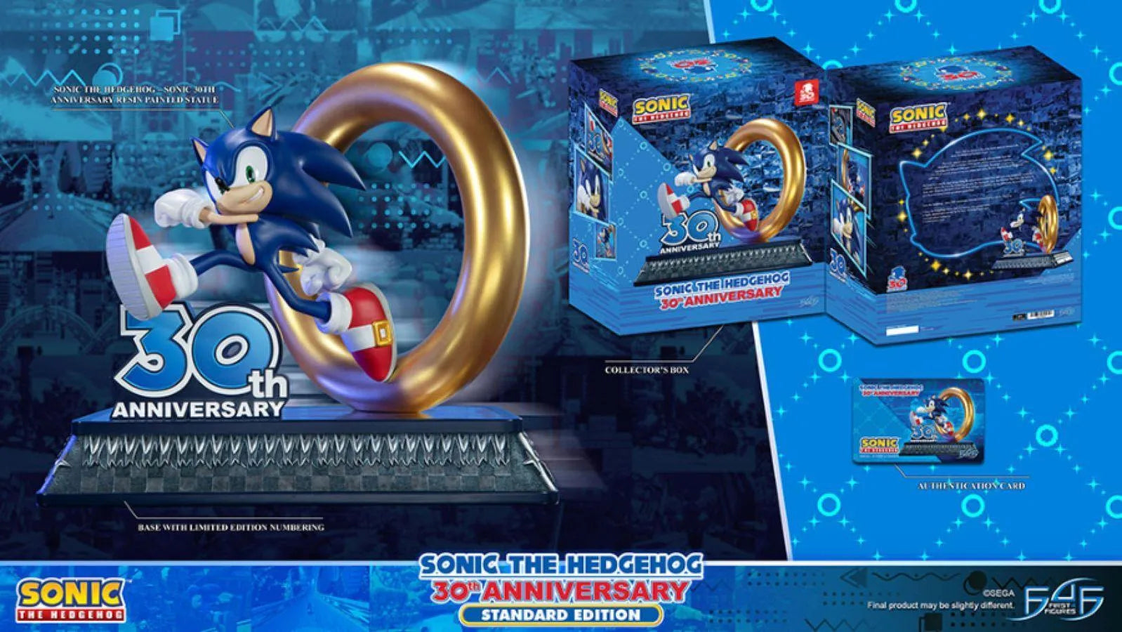 F4FSONIC30ST Sonic the Hedgehog - Sonic the Hedgehog 30th Anniversary Statue - First 4 Figures - Titan Pop Culture