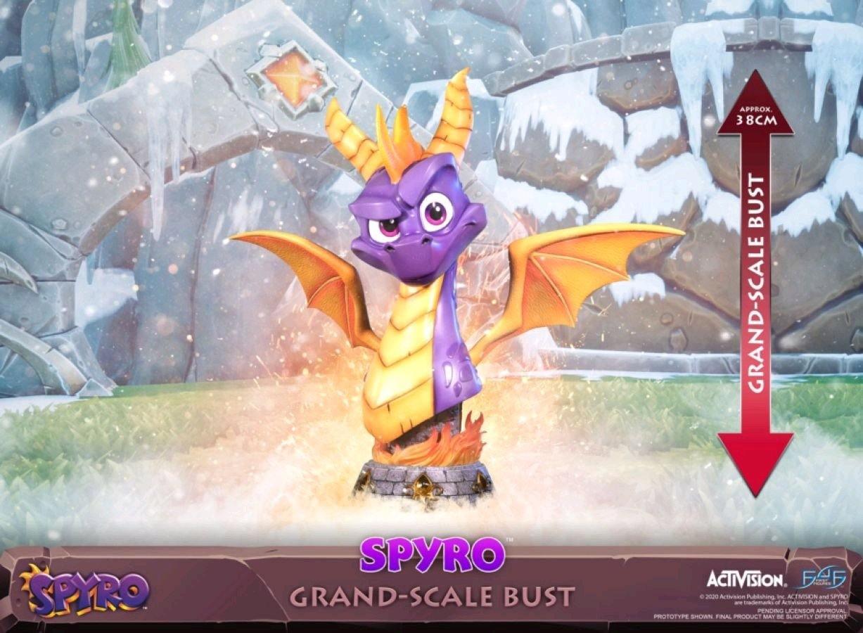 F4FSPYBGST Spyro the Dragon - Spyro Grand Scale Bust - First 4 Figures - Titan Pop Culture