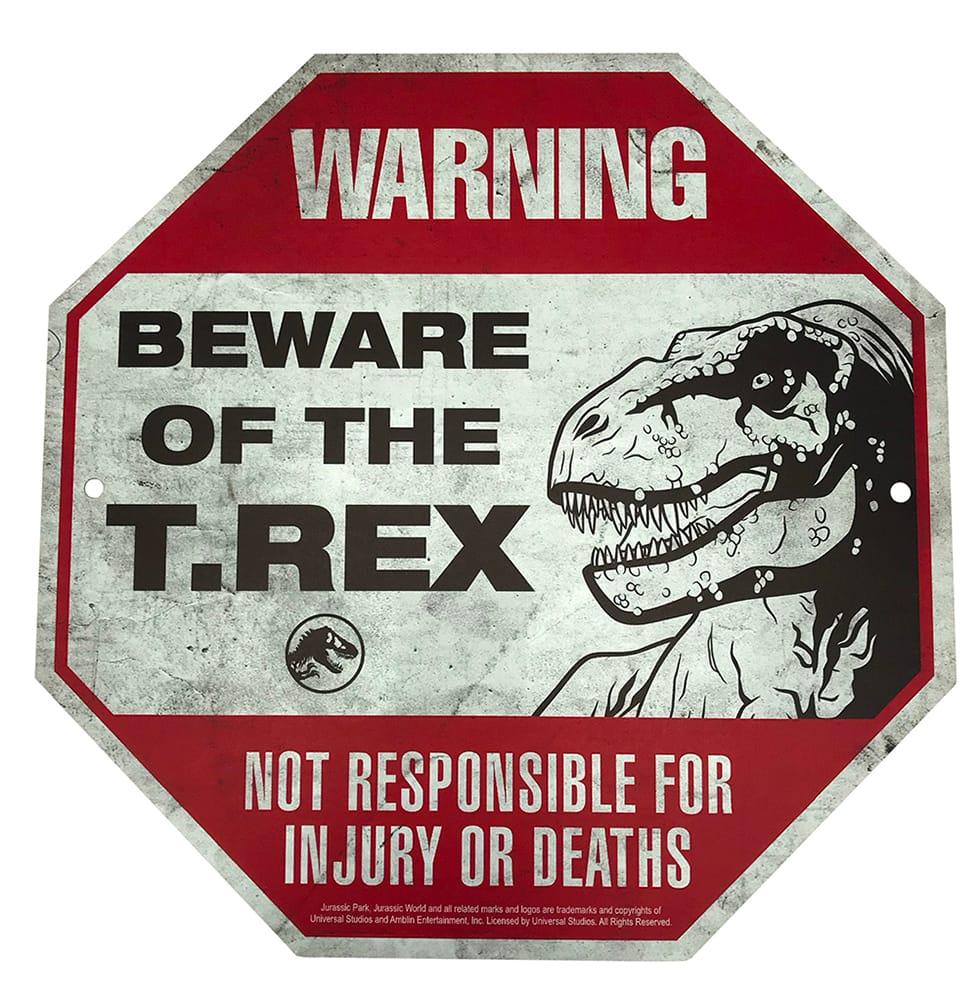 FAC408260 Jurassic World - Metal Warning Signs - Factory Entertainment - Titan Pop Culture