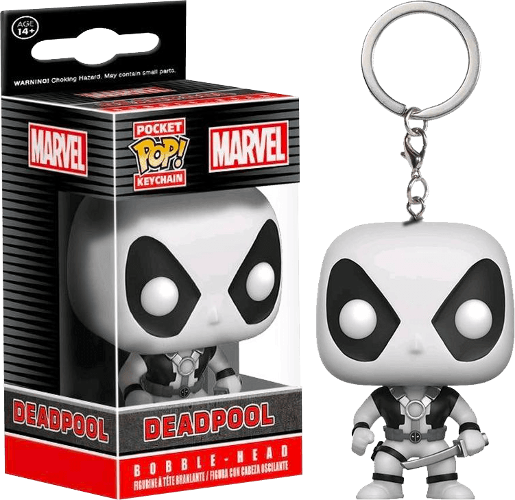 FUN10634 Deadpool - X-Force White US Exclusive Pocket Pop! Keychain - Funko TBA - Titan Pop Culture