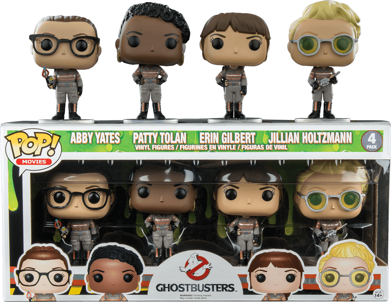 FUN10854 Ghostbusters (2016) - Ghostbusters US Exclusive Pop! Vinyl 4-Pack - Funko - Titan Pop Culture