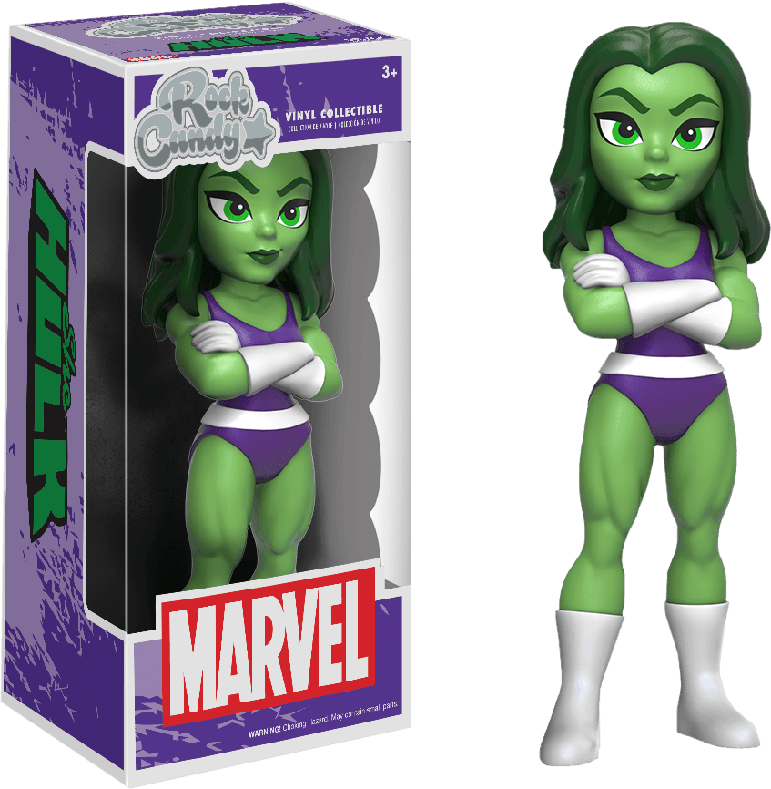 FUN11689 Marvel Comics - She-Hulk Rock Candy - Funko - Titan Pop Culture
