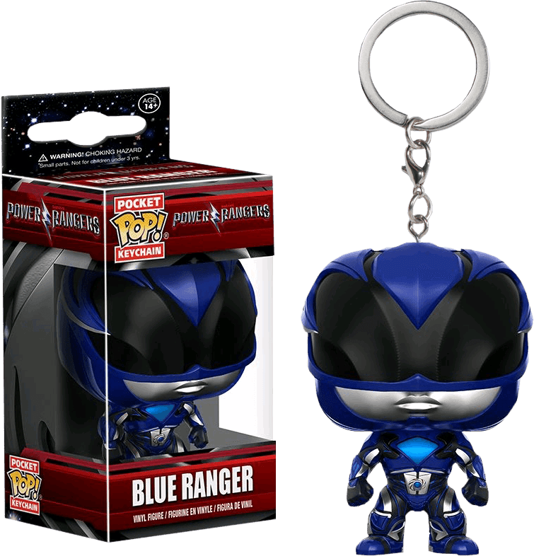 FUN12349 Power Rangers Movie - Blue Ranger Pocket Pop! Keychain - Funko - Titan Pop Culture