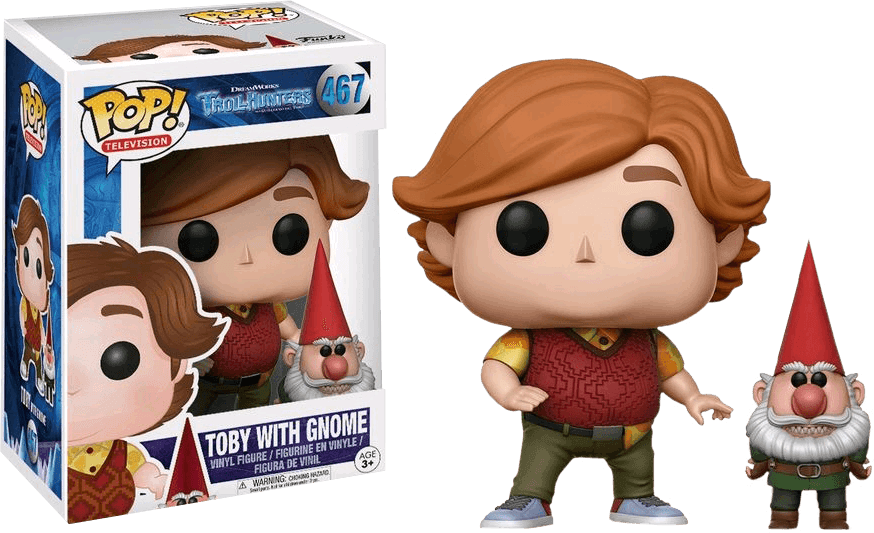 FUN13694 Trollhunters - Toby with Gnome Pop! Vinyl - Funko - Titan Pop Culture