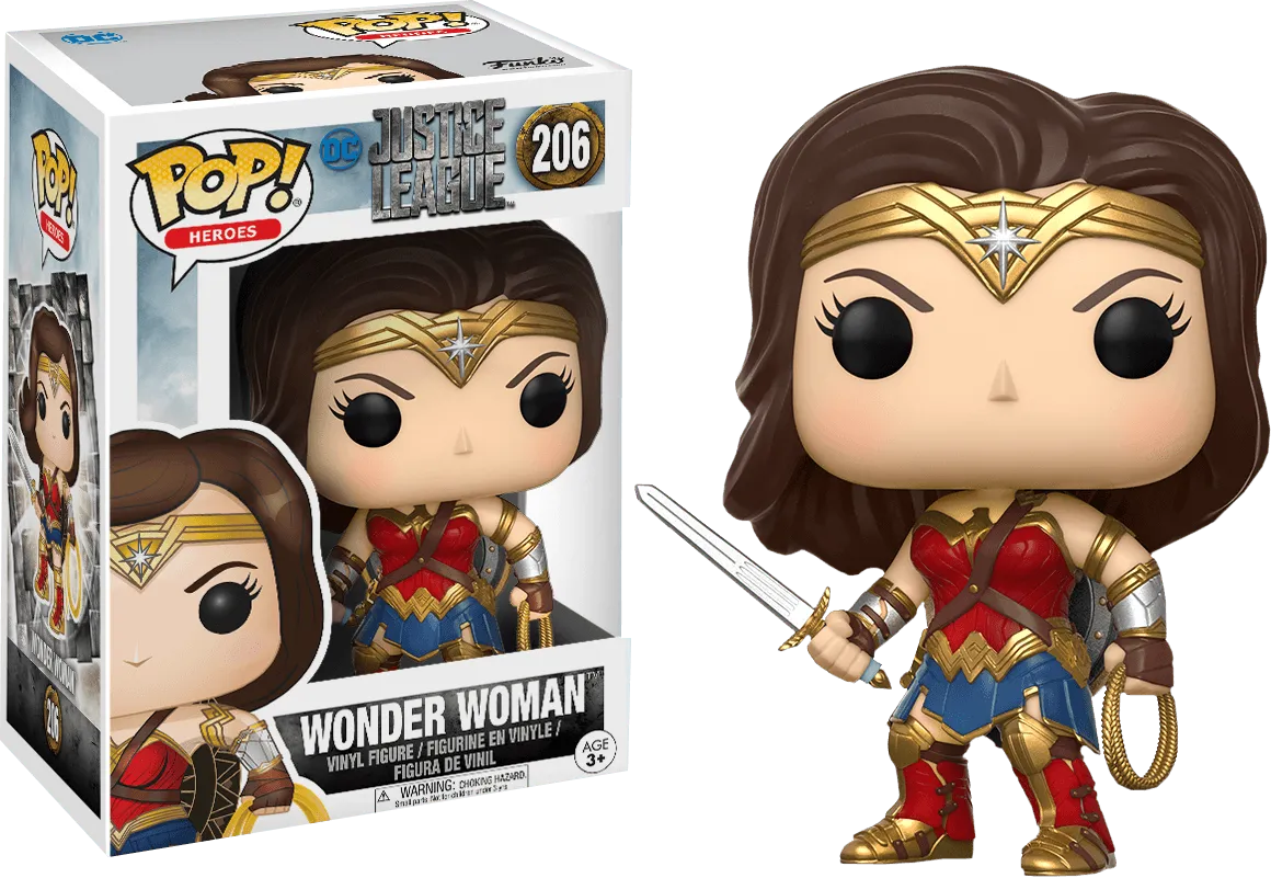 FUN13708 Justice League Movie - Wonder Woman Pop! Vinyl - Funko - Titan Pop Culture