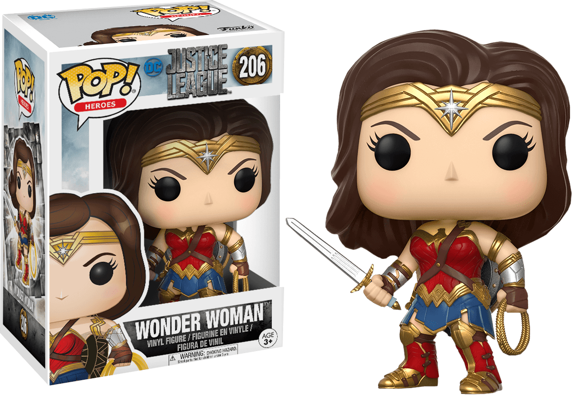 FUN13708 Justice League Movie - Wonder Woman Pop! Vinyl - Funko - Titan Pop Culture