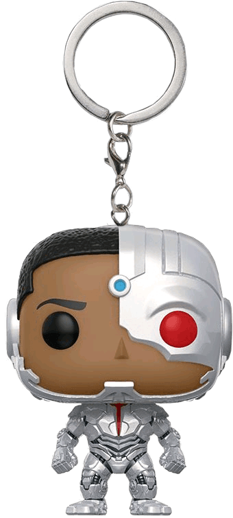 FUN13793 Justice League Movie - Cyborg Pocket Pop! Keychain - Funko - Titan Pop Culture