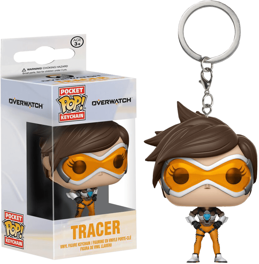 FUN14312 Overwatch - Tracer Pocket Pop! Keychain - Funko - Titan Pop Culture