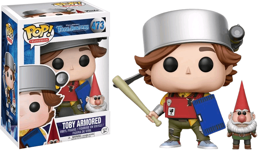 FUN14398 Trollhunters - Toby Armored Pop! Vinyl - Funko - Titan Pop Culture