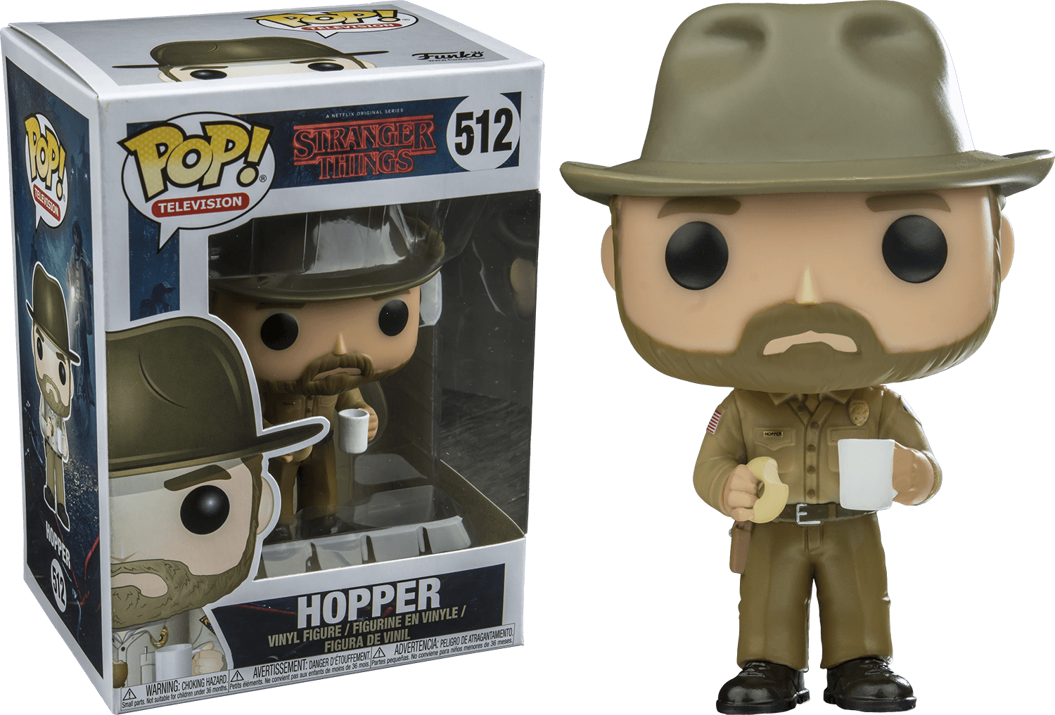 FUN14425 Stranger Things - Hopper (with chase) Pop! Vinyl - Funko - Titan Pop Culture