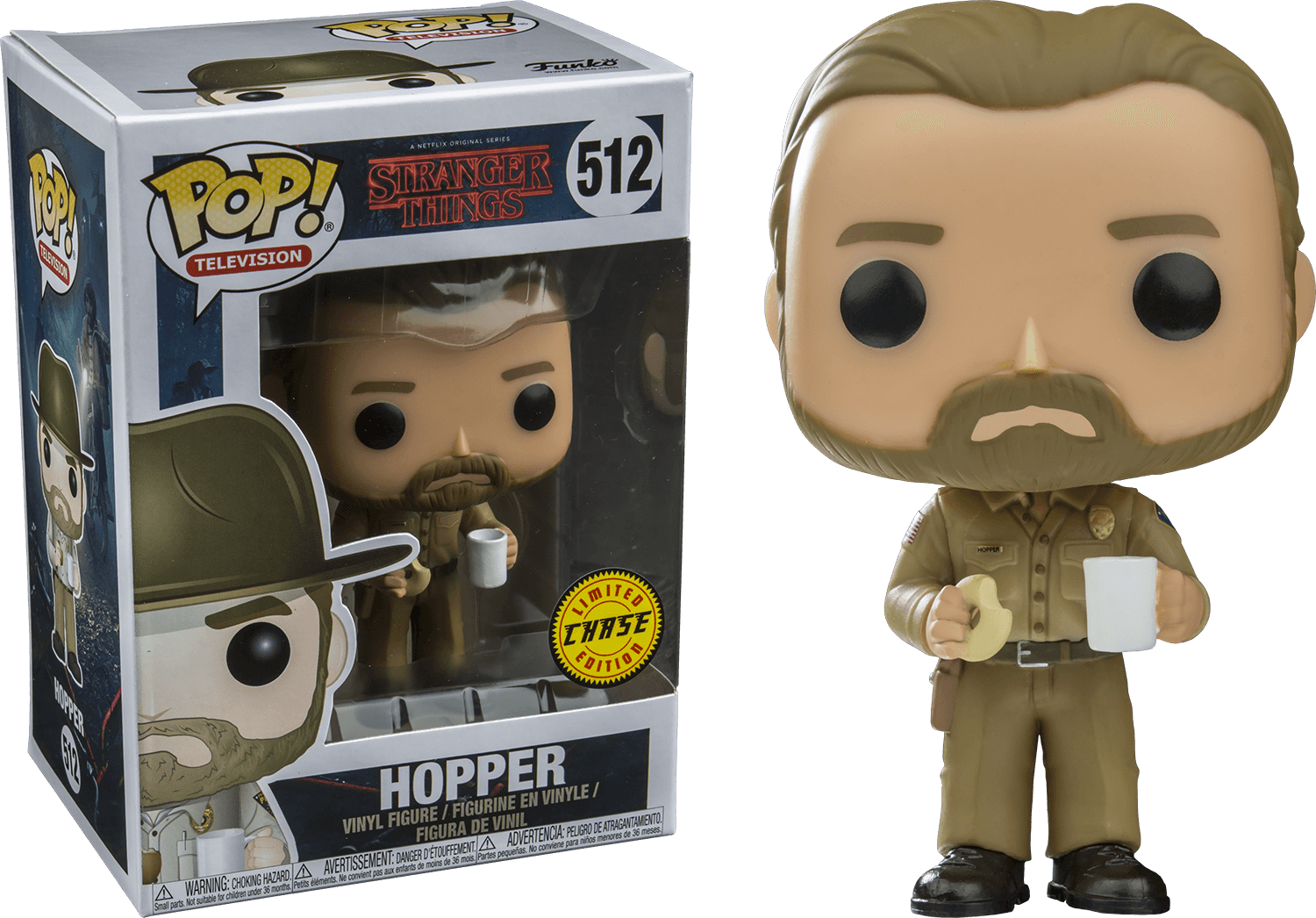 FUN14425 Stranger Things - Hopper (with chase) Pop! Vinyl - Funko - Titan Pop Culture