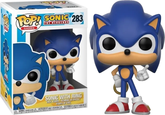 FUN20146 Sonic the Hedgehog - Sonic with Ring Pop! Vinyl - Funko - Titan Pop Culture