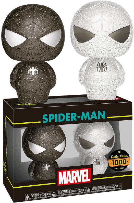 FUN21613 Spider-Man - Spider-Man (White & Black) XS Hikari 2-pack - Funko - Titan Pop Culture
