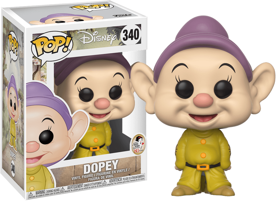 FUN21718 Snow White and the Seven Dwarfs (1937) - Dopey (with chase) Pop! Vinyl - Funko - Titan Pop Culture