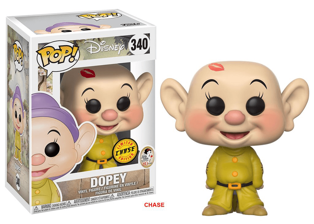 FUN21718 Snow White and the Seven Dwarfs (1937) - Dopey (with chase) Pop! Vinyl - Funko - Titan Pop Culture