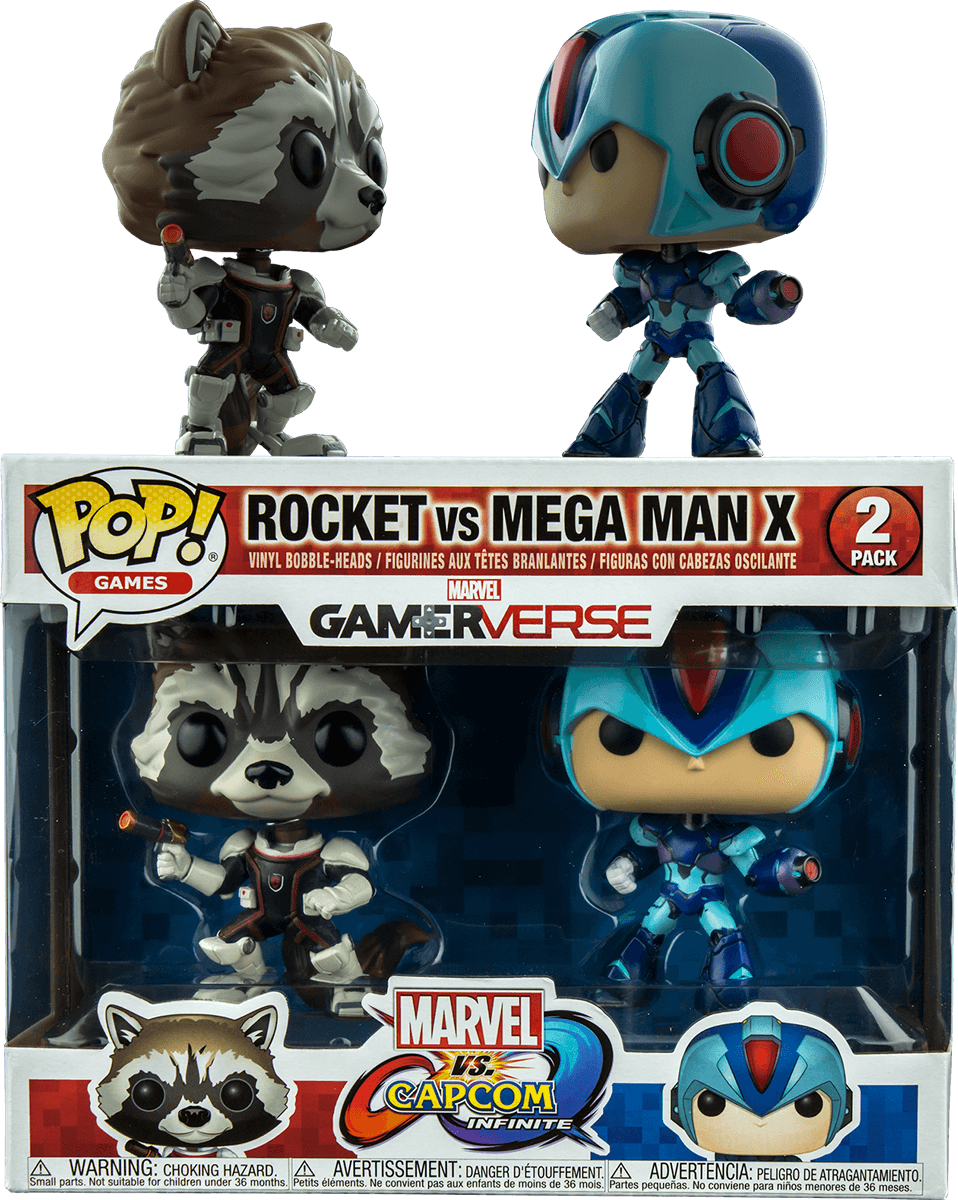FUN22773 Marvel vs Capcom: Infinite - Rocket vs Mega Man X Pop! Vinyl 2-pack - Funko - Titan Pop Culture
