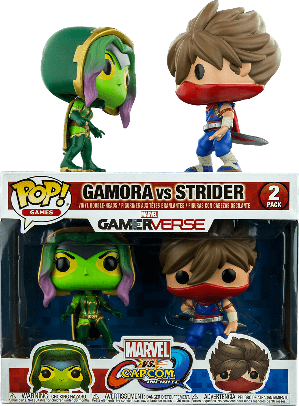 FUN22776 Marvel vs Capcom: Infinite - Gamora vs Strider Pop! Vinyl 2-pack - Funko - Titan Pop Culture