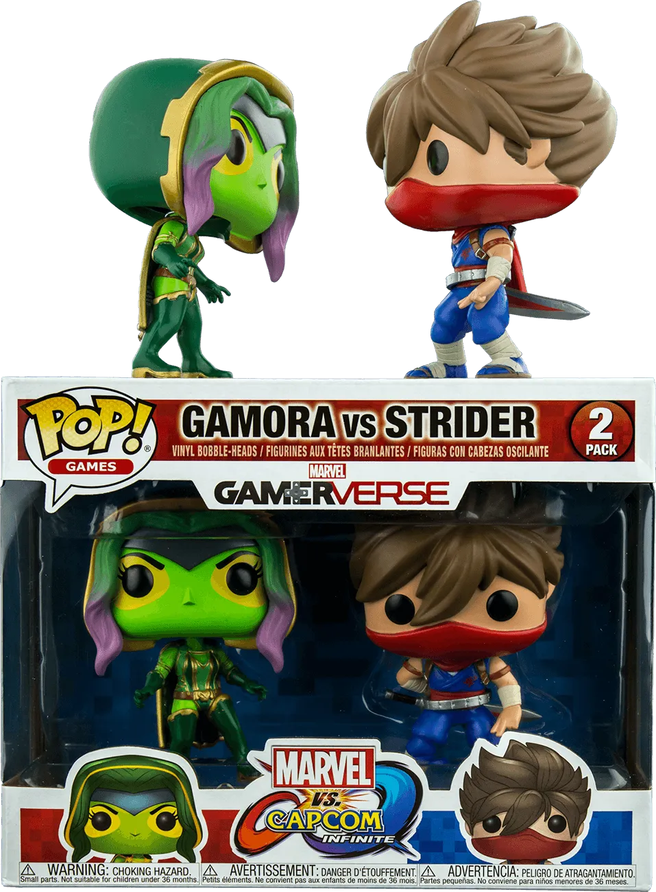 FUN22776 Marvel vs Capcom: Infinite - Gamora vs Strider Pop! Vinyl 2-pack - Funko - Titan Pop Culture