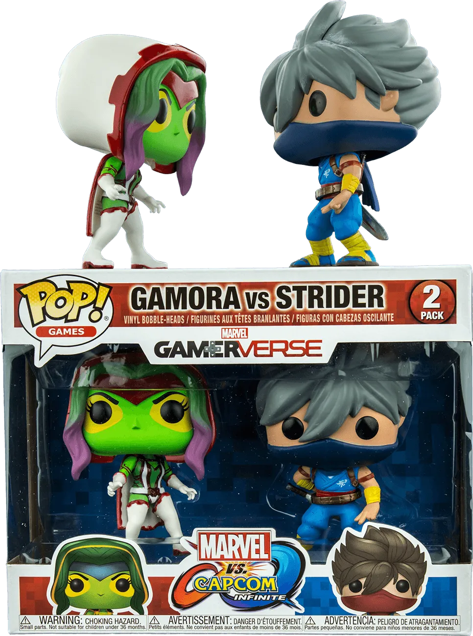 FUN22785 Marvel vs Capcom: Infinite - Gamora vs Strider US Exclusive Pop! Vinyl 2-pack - Funko - Titan Pop Culture