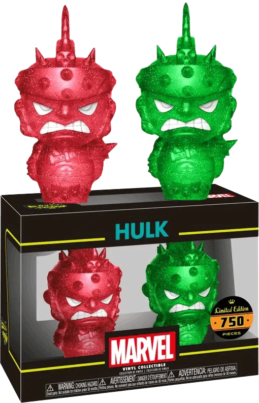 FUN23786 Thor 3: Ragnarok - Gladiator Hulk (Red & Green) XS Hikari 2-pack - Funko - Titan Pop Culture