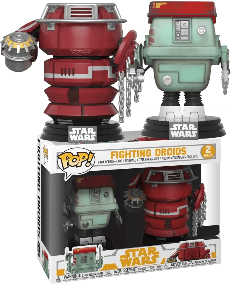 FUN27030 Star Wars: Solo - Fighting Droids US Exclusive Pop! Vinyl 2-pack - Funko - Titan Pop Culture