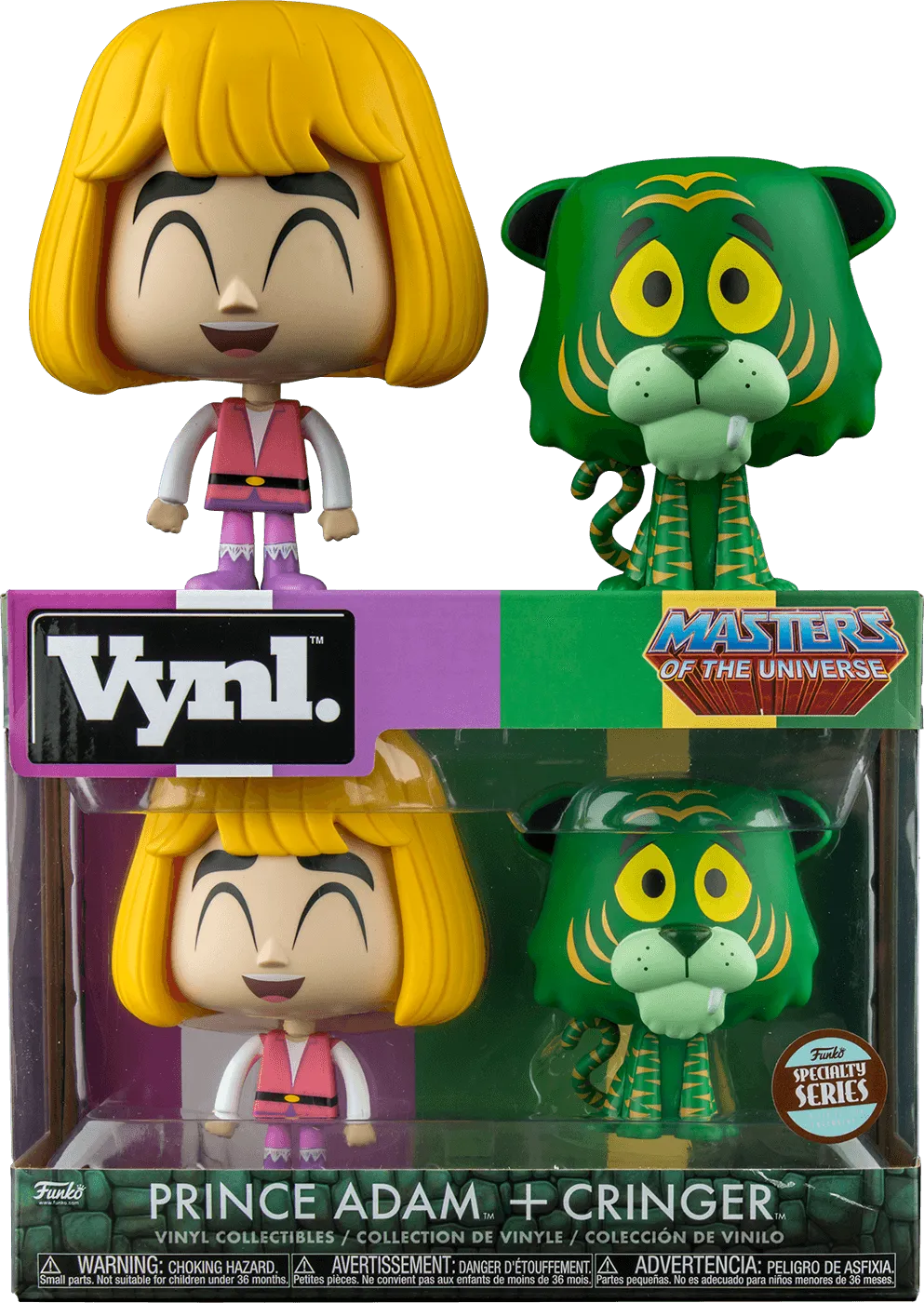 FUN30403 Masters of the Universe - Prince Adam & Cringer Specialty Series Exclusive Vynl. - Funko - Titan Pop Culture