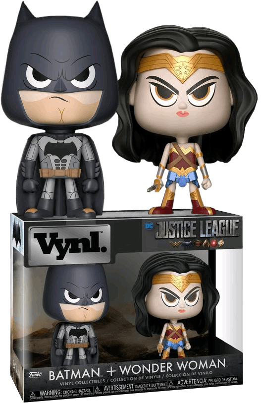 FUN30846 Justice League Movie - Wonder Woman & Batman Vynl. - Funko - Titan Pop Culture