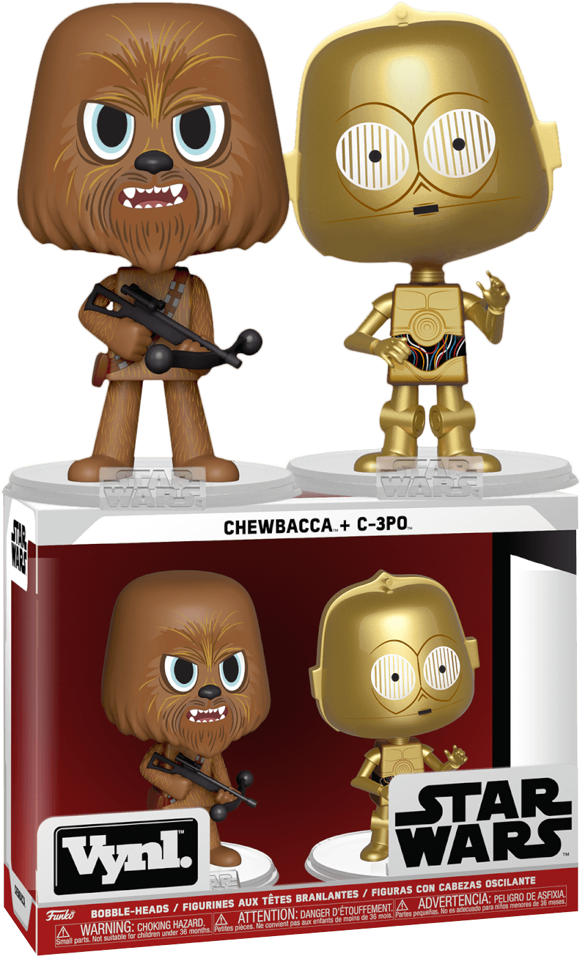 FUN31618 Star Wars - Chewbacca & C-3PO Vynl. - Funko - Titan Pop Culture