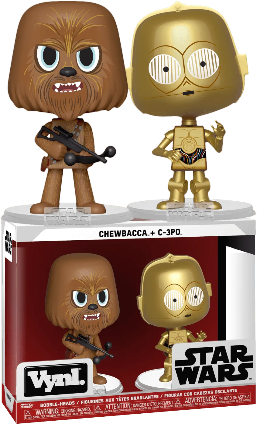 FUN31618 Star Wars - Chewbacca & C-3PO Vynl. - Funko - Titan Pop Culture