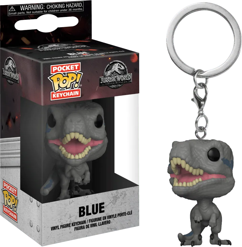 FUN31825 Jurassic World 2: Fallen Kingdom - Blue Pocket Pop! Keychain - Funko TBA - Titan Pop Culture